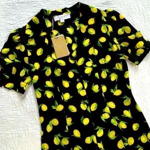 Michael Kors Tops | Nwt 100%Silk Michael Kors Blouse, Black Size 14